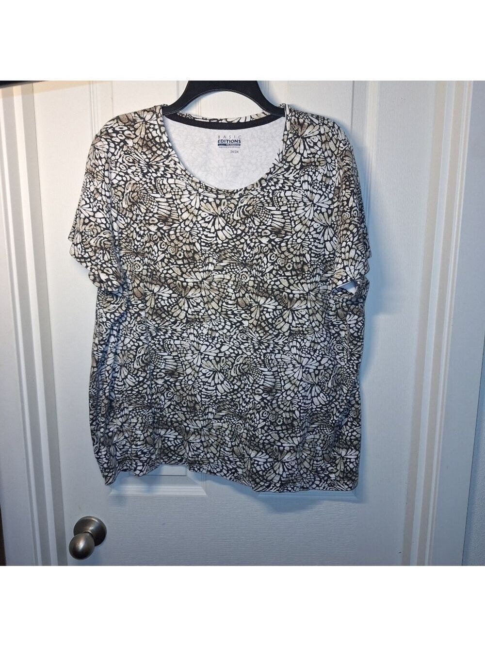 Basic Editions Plus Size Butterfly T-Shirt